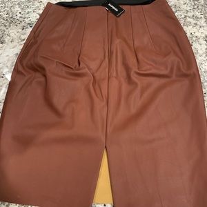 BRand New Faux Leather Express pencil skirt